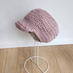 子供ニットキャスケット⑤ ハンドメイド