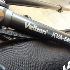 ジャンク品 Velbon 三脚 KVA-540 ツマミ部分プラ割れ　N-180の画像