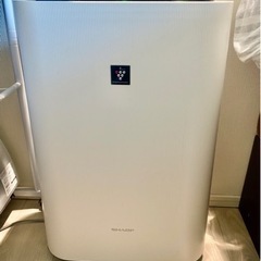 美品 シャープ 加湿空気清浄機 KC-F50W  ホワイト