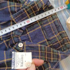 SHIPS　シャツ　シップス　トップス　レディース　ロングシャツ　チェック　ワンピース　ワンピ　日本製
の画像