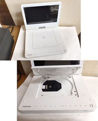 東芝 レグザ 9インチ ポータブルブルーレイプレーヤー SD-BP900S シルバー/ホワイト CPRM対応 REGZA TOSHIB