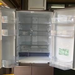 リサイクルサービス八光】2016年製 三菱 525L 6ドア ガラストップ