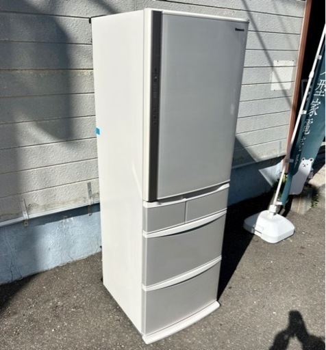 札幌引取り歓迎 18年製 Panasonic パナソニック 406L 5ドア冷凍冷蔵庫 NR-E413V-N 右開き