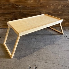 【売約済み】　【品川区リサイクルショップ】IKEA RESGODS ローテーブル ベッドテーブル 座卓 ローテーブル ミニテーブル 机　　テーブル　折り畳み コンパクトの画像