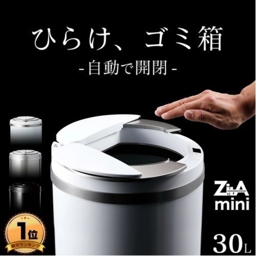 センサー付きゴミ箱★自動開閉（横開き）ZitA mini 大容量30L