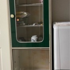 お話し中　昭和レトロ　食器棚