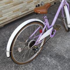 中古自転車 子供車24インチ 6段変速 軽整備済み 防犯登録　町田市　相模原市　011MMの画像