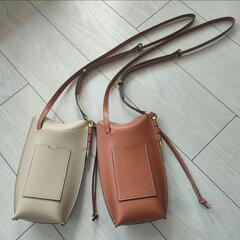 牛革ショルダーバッグ　２個セット♡の画像