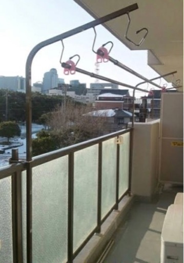 物干し用アーム　マンションアパート用