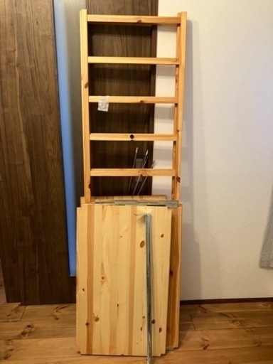 無印良品　パイン材ユニットシェルフワードローブ