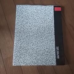 テージートップホルダーA4 3穴 40P ブルーグレー T-40