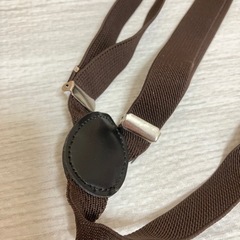 ☆マーク3点100円 断捨離近日処分 子供用サスペンダー ズボン下がり防止 ブラウン❁¨̮の画像