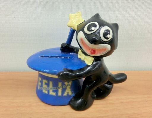 昭和レトロ□Felix the cat フィリックス 貯金箱 ビンテージ