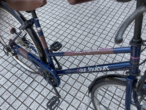 【27インチ自転車】美品❗️6段変速付　前後タイヤ、鍵新品❗️スペアキーあり　若林自転車　膳所店　SALE中❗️