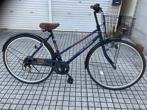 【27インチ自転車】美品❗️6段変速付　前後タイヤ、鍵新品❗️スペアキーあり　若林自転車　膳所店　SALE中❗️