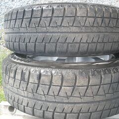 値下げ！スタッドレス195/65R15 REVO GZ☆TWS AQUAアルミホイール4本セット 中古品！の画像