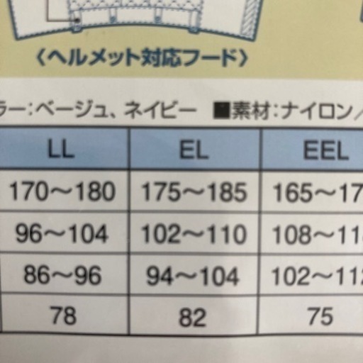 掛川市　中学校の自転車通学用レインコート　雨合羽