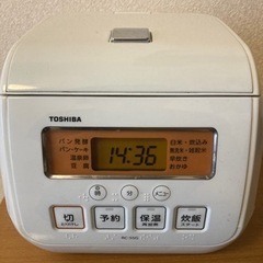 TOSHIBA 炊飯器 RC-5SG 3合炊きの画像