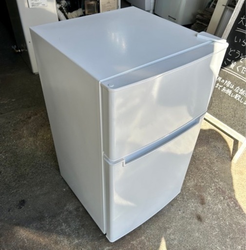 札幌市内配送可 美品 21年製 ビックカメラ オリジナルベーシック 85L 2ドア冷凍冷蔵庫 BR-85A ハイアール