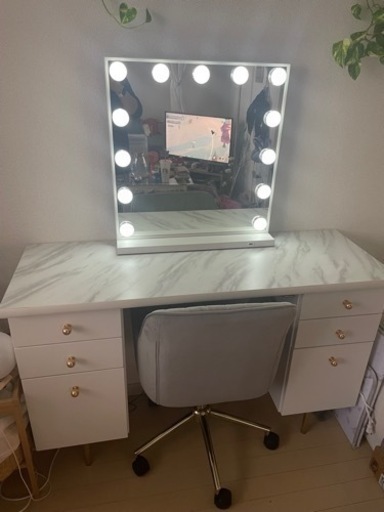 Francfranc エルドラド コスメデスクセット 引取りのみ