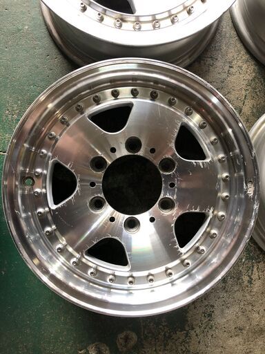 早い者勝ち！！　中古アルミホイール４本セット　EMR PRODUCT  15インチ　6.0J　+22　6-139.7　4本セット　ハイ