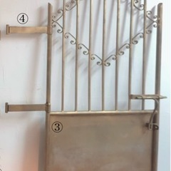 12/30まで★門扉 玄関 おしゃれ 綺麗 リフォーム DIY 交換 右開き ゲート ロートアイアン スペイン製 幅80cm INK-Amonpi2の画像