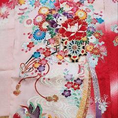 美品　表地絹　お宮参り　七五三　産着(初着)　祝着　子供着物　 ...