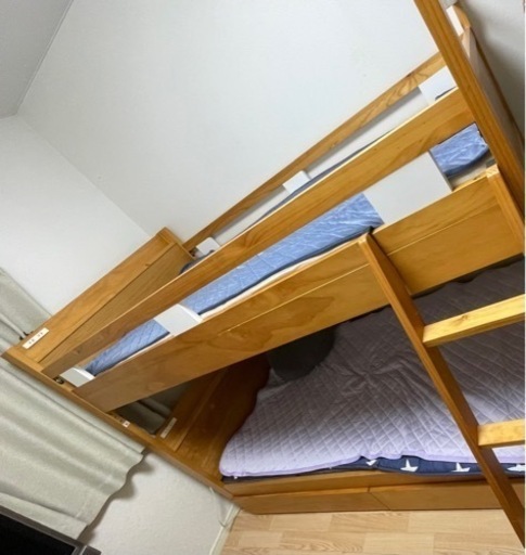 【商談中】ニトリ　二段ベッド　別売り引き出し付き