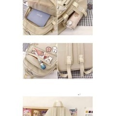 【新品】リュック クロミ バックパック 大容量 かわいい ぬいぐるみ ストラップ付き リュックザック スクールバッグ 軽量 多機能 耐久性 通勤 通学 遠足 旅行 女の子の画像