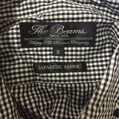 BEAMSギンガムチェックシャツの画像