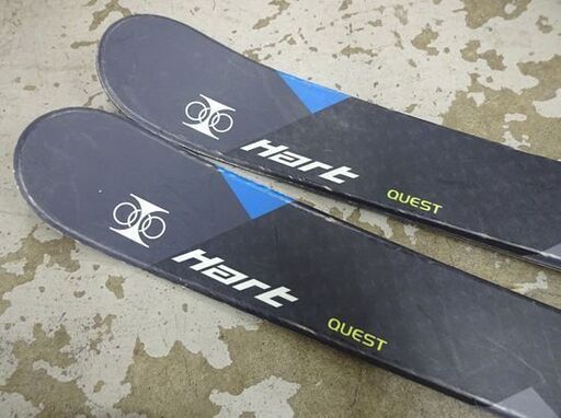 128cm ジュニアカービングスキー ハート QUEST STD ビンディング LOOK ポール 3点セット Hart 札幌市 白石店