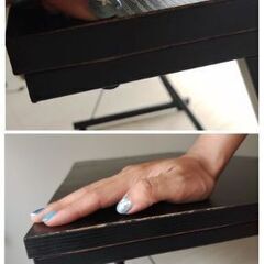 シンプル木目調　お洒落テーブル　軽量　サイドテーブル　パソコンデスク　ネイルデスク　テレワークの画像