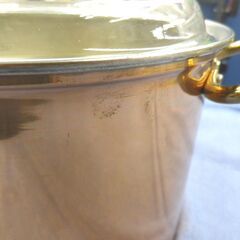 銅鍋 ガラス蓋 煮込み鍋 高さ15×直径20cm 両手鍋 寸胴鍋 調理器具 鍋 西岡店の画像