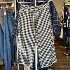 【洋服・レディース】 cloudnine ペチパンツ（チェック）M-L