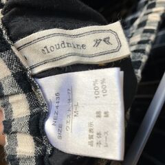 【洋服・レディース】 cloudnine ペチパンツ（チェック）M-Lの画像