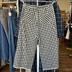 【洋服・レディース】 cloudnine ペチパンツ（チェック）M-Lの画像