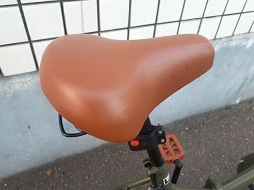 美品!!【20インチ 折りたたみ自転車】6段変速 ダークグリーン系色 AIJYU CYCLE アイジュサイクル 折畳み自転車 折り畳み
