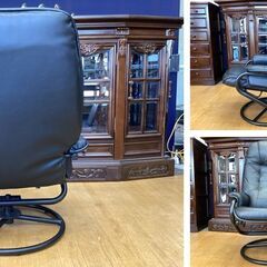 【K27　ChairWorks Sabatinni　イタリア製　本革（一部合皮）パーソナルリクライニングチェア②】の画像