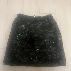 ジーナシス JEANASIS 台形スカート ミニ丈迷彩柄 カモフラ柄