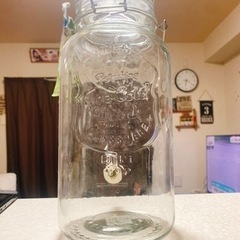 値下げ！アンティーク ガラス瓶ドリンクサーバー