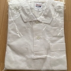 白ポロシャツ【新品未使用】メンズMサイズの画像