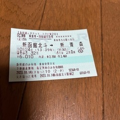 日にちが近い為更に値下げ半額以下１０月２４日新北斗から新青森