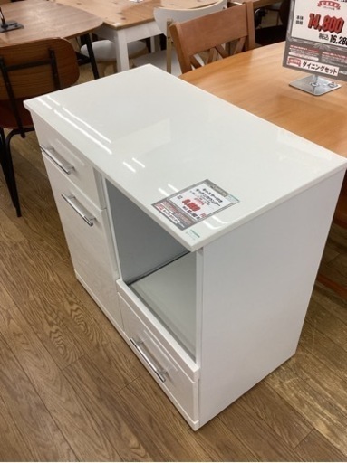 KJ-28【新入荷　リサイクル品】キャスター付き　キッチンカウンター　白