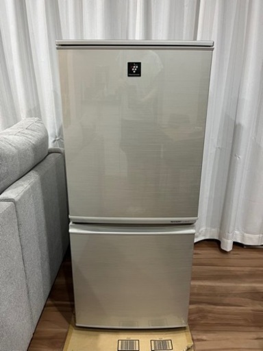 シャープ SHARP SJ-PD14X-N [プラズマクラスター搭載冷蔵庫 (137L・つけかえどっちもドア) 2ドア ゴールド系]