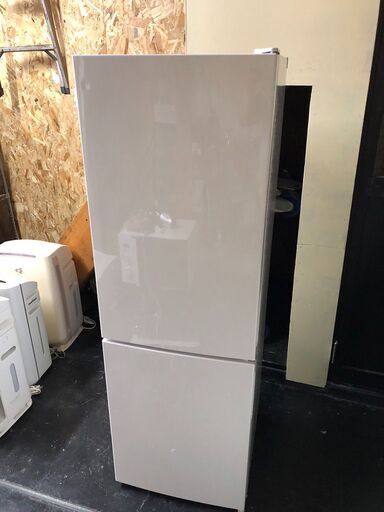 ☆中古￥11,800！maxzen　2ドア冷蔵庫　家電　JR160ML01WH型　2020年製　幅48㎝ｘ奥行51㎝ｘ高さ144㎝　【BJ110】