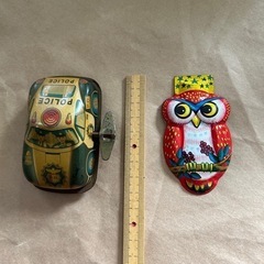 レトロ　音が鳴るおもちゃとミニカーのセット