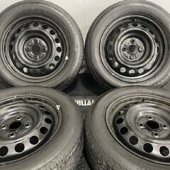 【BS BRIDGESTONE NEXTRY 175/65R15】夏タイヤ【スチールホイール 15インチ 5J4HPCD100】ハブ径54mm バリ溝　(MTR87)