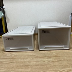 衣装ケース　Fits 押入れ用　2つセット（フィッツケース　ロン...
