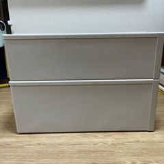 衣装ケース　Fits 押入れ用　2つセット（フィッツケース　ロング　カプチーノ）の画像