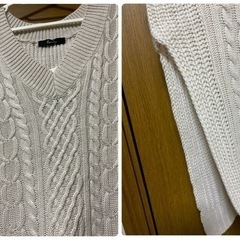 値下げ‼️新品未使用‼️ケーブル編みニットベスト（M）💕💕の画像